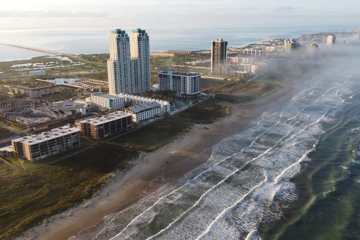 Birds Eye View of South Padre Island, Texas